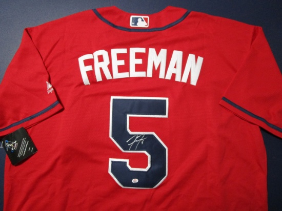 Freddie Freeman of the Atlanta Braves signed autographed baseball jersey PAAS COA 550