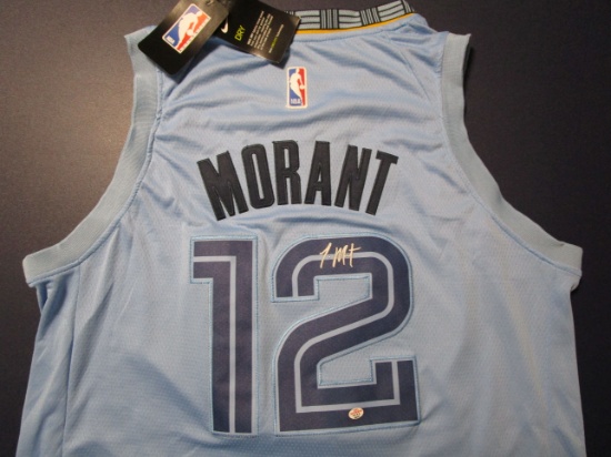 Ja Morant of the Memphis Grizzlies signed autographed basketball jersey PAAS COA 447