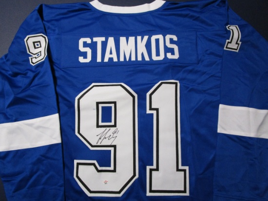 Steven Stamkos of the Tampa Bay Lighning signed autographed hockey jersey PAAS COA 870