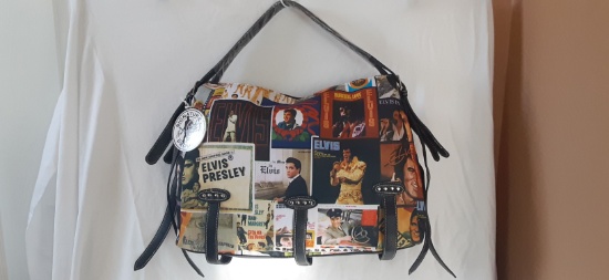 (3) Large Elvis Presley Purse / Handbag Model #EV55