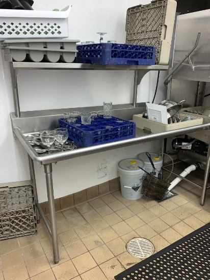 Dishwashing Tables, (clean & dirty)