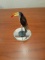 Parrot on Stand with mirrored base - Swarovski Crystal