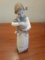 Lladro - Girl holding a lamb - 8.5 inches high