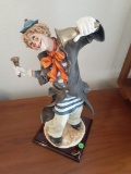 Guiseppe Armani Porcelain- Clown ringing bells- signed