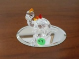 Swarovski Crystal Dragon with Mirrored base