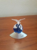 Peace Dove sittting on top of the World - Swarovski