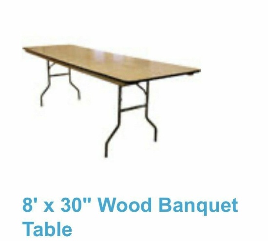 Rectangular 8' Table