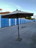 Beige Umbrella with Base