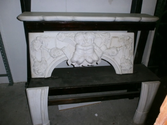 Marble Fire Place Mantle Set