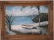 Boat on the beach - Signed Framed Artwork - 45 x 33 inches