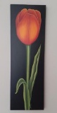 3 Flowers - Gallery wrapped Artworks signed by Dalia - 12 x36 inches