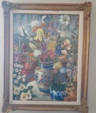 Vase of Flowers - Original Artwork by WonDon - 39 x 50 inches