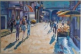 Street Scene - Original and Signed - Gallery Wrapped 44 x 66