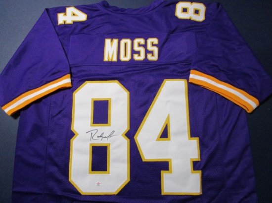 Randy Moss of the Minnesota Vikings signed autographed football jersey PAAS COA 316