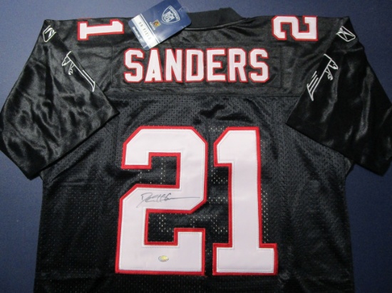 Dieon Sanders of the Atlanta Falcons signed autographed football jersey GTSM Player Authetnic Sticke