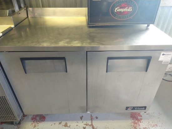 TRUE 2 Door Work Top Cooler Model# TWT-48 / All Stainless Steel