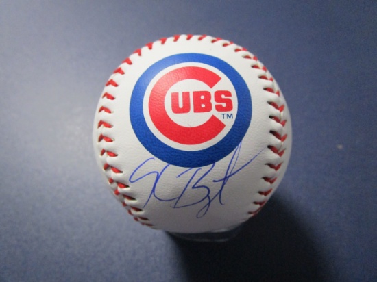 Kris Bryant of the Chicago Cubs signed autographed logo baseball PAAS COA 194