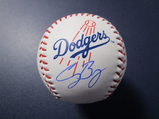 Cody Bellinger of the LA Dodgers signed autographed logo baseball PAAS COA 186