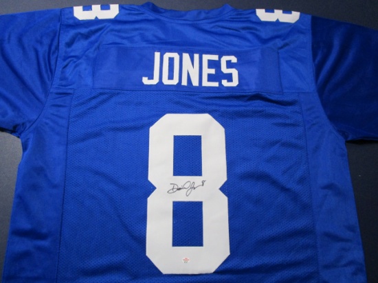 Daniel Jones of the NY Giants signed autographed football jersey PAAS COA 441