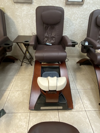 Simplicity Pedicure Chairs with Tech Stool