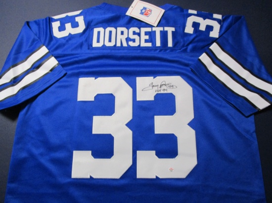 Tony Dorsett of the Dallas Cowboys signed autographed football jersey PAAS COA 357