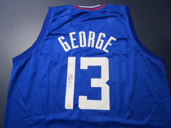 Paul George of the LA Clippers signed autographed basketball jersey PAAS COA 960