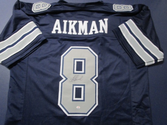 Troy Aikman of the Dallas Cowboys signed autographed football jersey PAAS COA 355