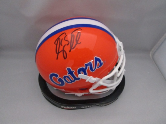 Tim Tebow of the Florida Gators signed autographed mini football helmet PAAS COA 236