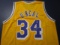 Shaquille O'Neal of the LA Lakers signed autographed basketball jersey PAAS COA 519