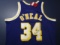 Shaquille O'Neal of the LA Lakers signed autographed basketball jersey PAAS COA 743
