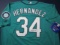 Felix Hernandez of the Seattle Mariners signed autographed baseball jersey PAAS COA 487