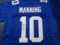 Eli Manning of the NY Giants signed autographed football jersey PAAS COA 412