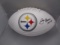 Joe Greene of the Pittsburgh Steelers signed autographed logo football PAAS COA 143