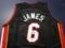LeBron James of the Miami Heat signed autographed basketball jersey ATL COA 725