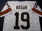 Bernie Kosar of the Cleveland Browns signed autographed football jersey GA COA 440