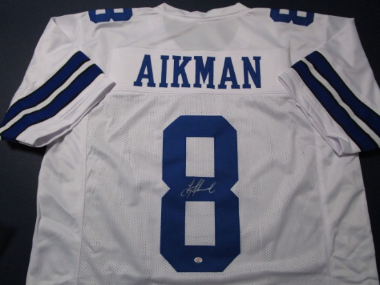 Troy Aikman of the Dallas Cowboys signed autographed football jersey PAAS COA 635