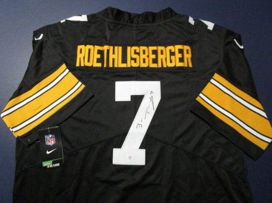 Ben Roethlisberger of the Pittsburgh Steelers signed autographed football jersey PAAS COA 501