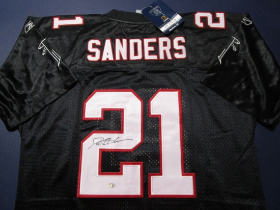 Deion Sanders of the Atlanta Falcons signed autographed football jersey GTSM COA