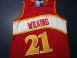 Domonique Wilkins of the Atlanta Hawks signed autographed basketball jersey PAAS COA 585