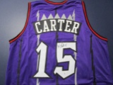 Vince Carter of the Toronto Raptors signed autographed basketball jersey PAAS COA 730