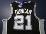 Tim Duncan of the San Antonio Spurs signed autographed basketball jersey PAAS COA 599