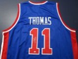 Isaiah Thomas of the Detroit Pistons signed autographed basketball jersey PAAS COA 873