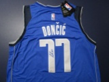 Luka Doncic of the Dallas Mavericks signed autographed basketball jersey PAAS COA 708