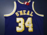 Shaquille O'Neal of the LA Lakers signed autographed basketball jersey PAAS COA 743