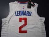 Kawhi Leonard of the LA Clippers signed autographed basketball jersey PAAS COA 557