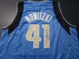 Dirk Nowitzki of the Dallas Mavericks signed autographed basketball jersey PAAS COA 532