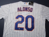 Pete Alonso of the NY Mets signed autographed baseball jersey PAAS COA 386