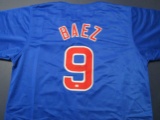 Javier Baez of the Chicago Cubs signed autographed baseball jersey PAAS COA 948