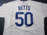 Mookie Betts of the LA Dodgers signed autographed baseball jersey PAAS COA 491