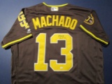 Manny Machado of the San Diego Padres signed autographed baseball jersey PAAS COA 503